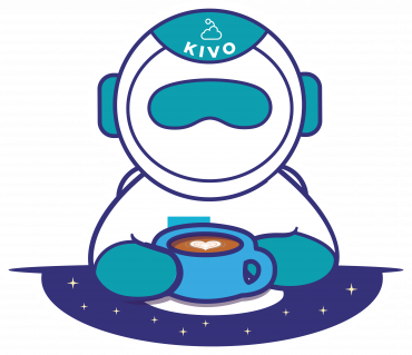 Kivo Tomando Café